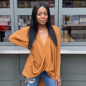 Oversized Wrap Sweater (Fashion Nova)